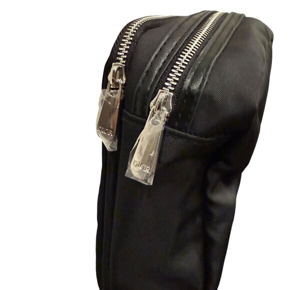 Dior Backstage Makeup Pouch Cosmetic Bag 10x6x3” Brush Storage 2 Tier w Brushes! - Picture 7 of 10